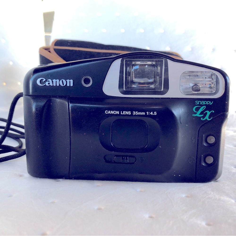 Canon Snappy LX 35mm Film Camera Autofocus AF - Tested, CLEAN! Plus A Belt Case.